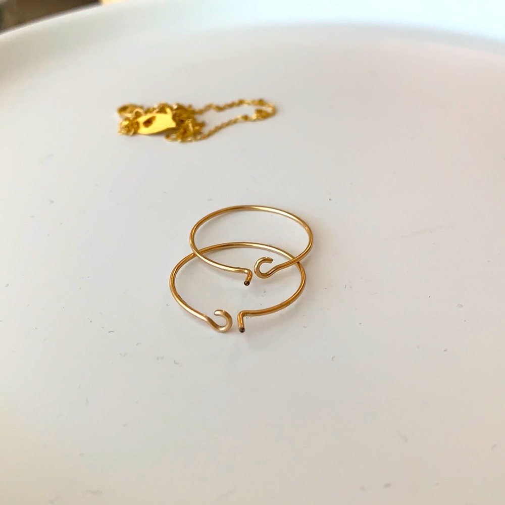 14K Gold Filled Hoops Madewell